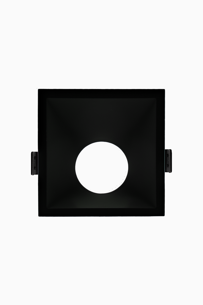 Aro CORAL Cuad. Asim. Emp. Para GU-10 Negro