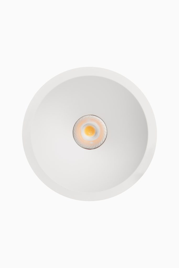 DOWNLIGHT SIRA EMPOTRAR REDONDO R65 5W IP65 3000K 38º BL 1-10V