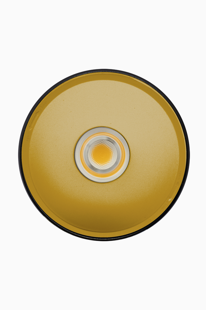 DOWNLIGHT ELSA NEGRO SUPERFICIE 30W 3000K 45º ORO 1-10V