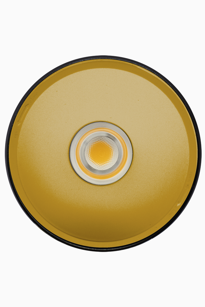 DOWNLIGHT ELSA NEGRO SUPERFICIE 40W 3000K 30º ORO 1-10V