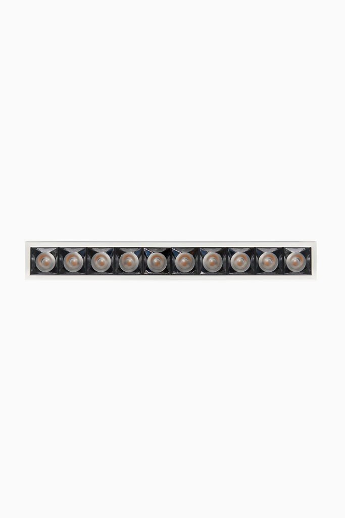 LINEAR ORNA 40W 4000K BLANCO REFLECTOR NEGRO 23º DALI/PUSH