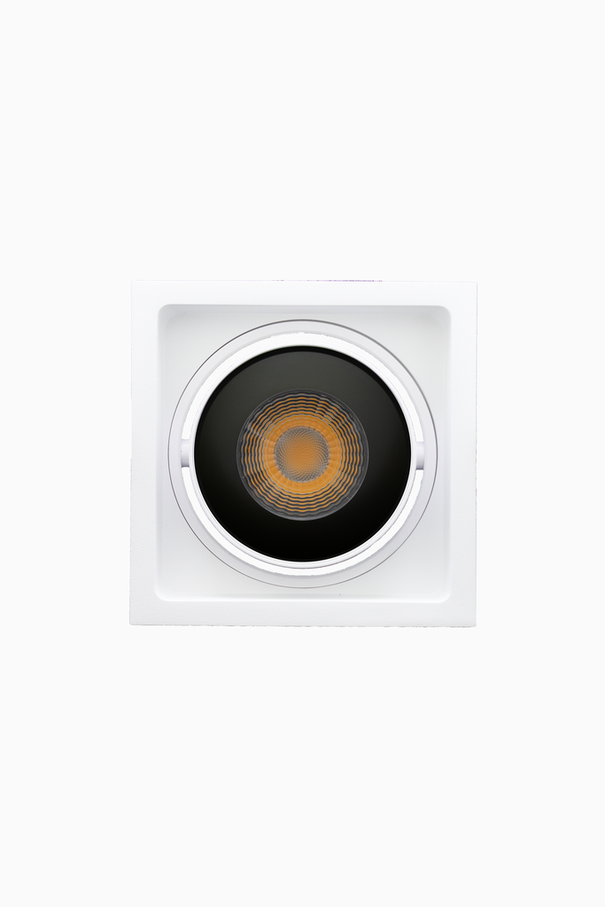 DOWNLIGHT DELIA CUADRADO 7W 3CCT 24º BLANCO/NEGRO SR