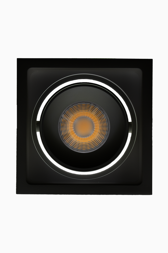DOWNLIGHT DELIA CUADRADO 30W 3CCT 15º NEGRO TRIAC