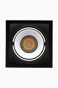 DOWNLIGHT DELIA CUADRADO 30W 3CCT 15º NEGRO/ BLANCO 1-10V