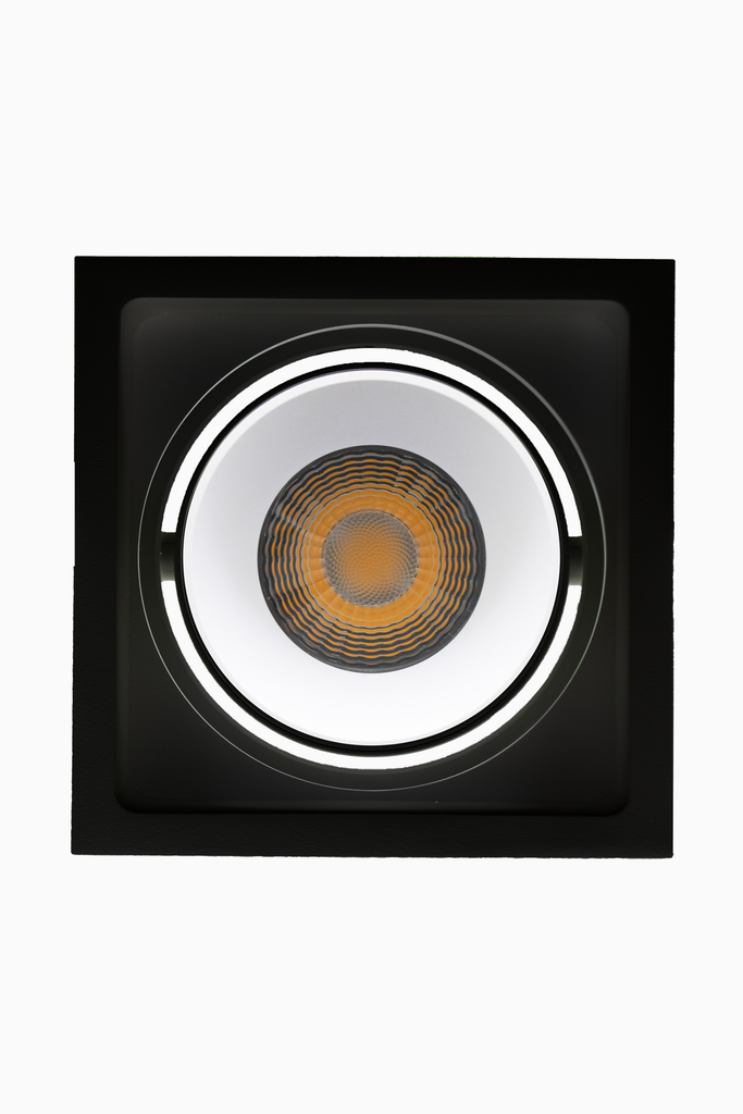 DOWNLIGHT DELIA CUADRADO 30W 3CCT 24º NEGRO/ BLANCO SR