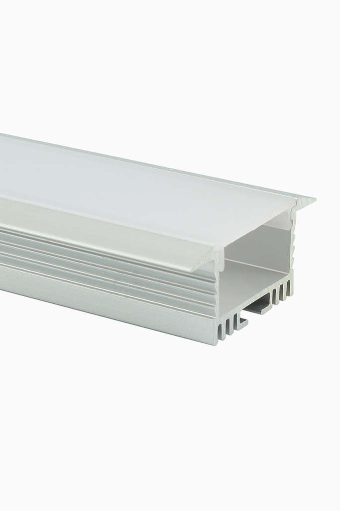 PERFIL ALUM. EMPOTRAR ZURICH 2m PLATA