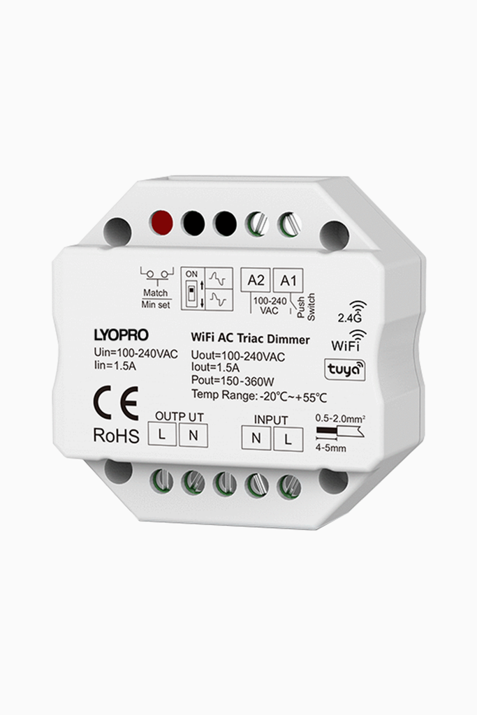 SYSTEMA TUYA REGULADOR AC TRIAC 1,5A