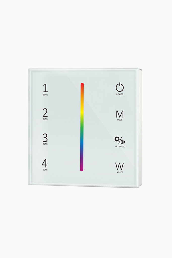 PANEL CONTROL TACTIL PARED 4 ZONAS RGB+CCT