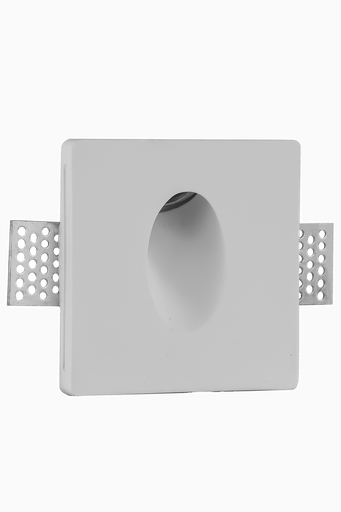 [60152] APLIQUE YUAN EMP. ESCAYOLA CUADRADO 100x100mm 1W 2700K BLANCO