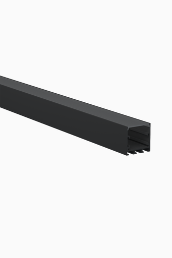 [83672] PERFIL ALUM. SUPERFICIE-SUSPENSION CANTON 2m NEGRO